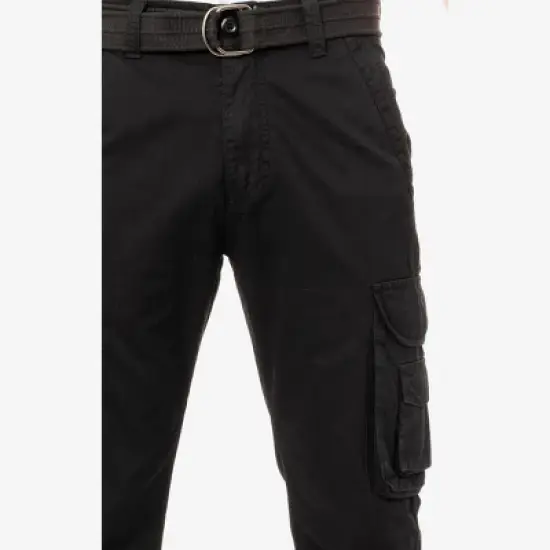 X RAY Men's Belted Classic Fit Cargo Pants image {2}