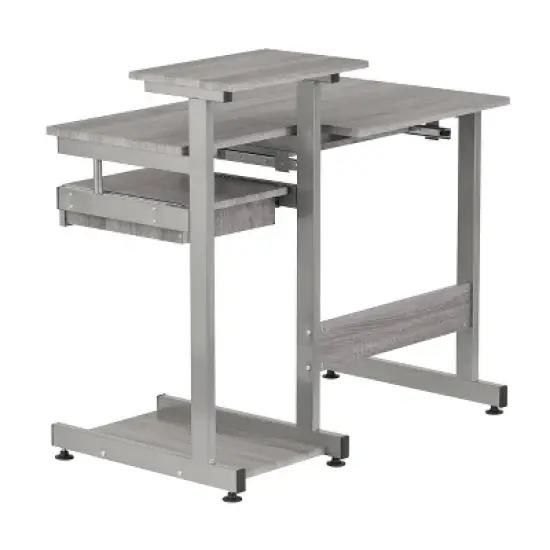 Complete Computer Workstation Desk Gray - Techni Mobili image {20}