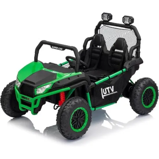 24V 2 Seater Ride on UTV Kids Car with Remote Control, Ride on Truck Toys with Spring Suspensions image {8}