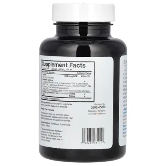 Belle+Bella Probiotic Flora Prenatal, 20 Billion Live Cultures, 30 Capsules image {2}