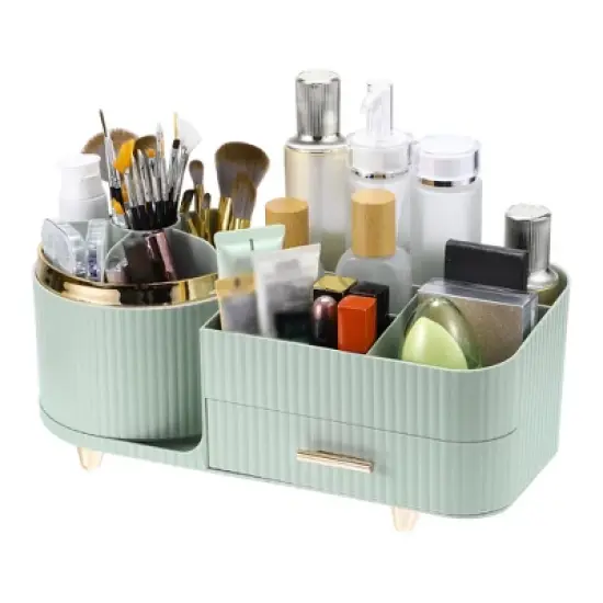 Unique Bargains 360&deg; Rotating Makeup Organizer for Lotions Brushes image {6}