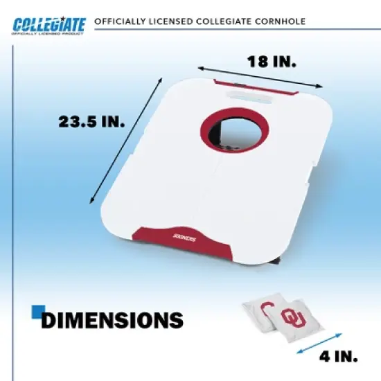 NCAA Oklahoma Sooners All-Weather Travel Cornhole Set image {4}