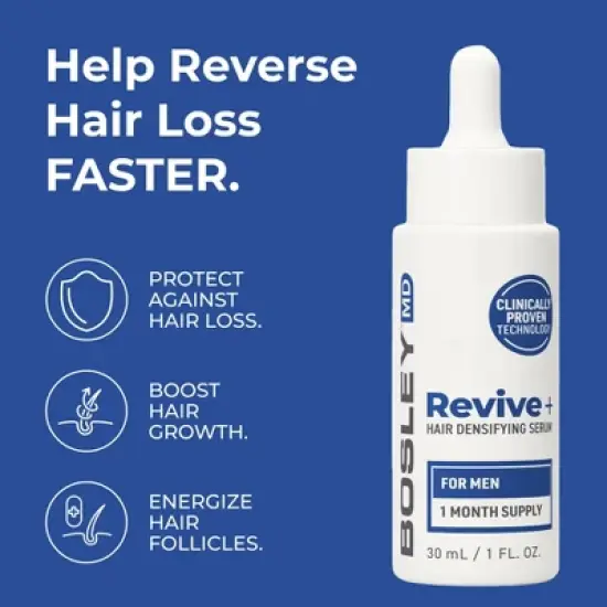 BosleyMD Revive + Densifying Hair Regrowth Serum for Men - 1 fl oz image {2}