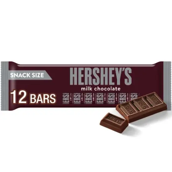 Hershey's Milk Chocolate Snack Size Candy Bars - 5.4oz/12ct image {7}