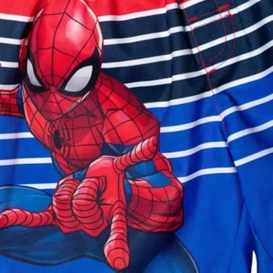 Marvel Spider-Man Rash Guard and Swim Trunks Outfit Set Toddler image {6}