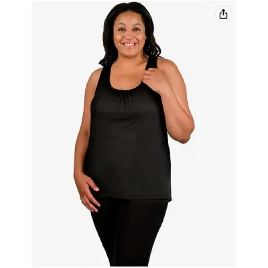 Bamboobies Easy Access U Neck Nursing Tank Top, Maternity Clothes for Breastfeeding image {5}