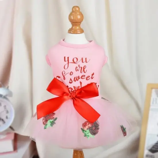 Paaaawaters Small Pet Dog Cat Tutu Lace Dress Puppy Ballet Skirt Princess Apparel Clothes image {3}