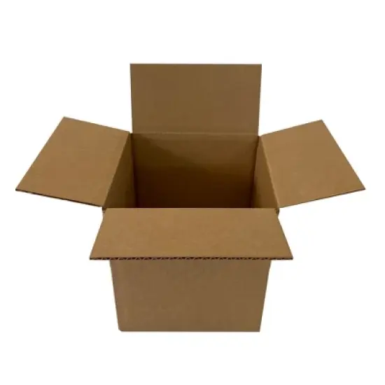 UOFFICE Pack of 25 Corrugated Cube Boxes 6" x 6" x 6" image {3}