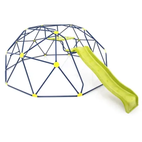 Costway 13.3 FT Climbing Dome Geometric Dome Climber with Extended Wavy Slide image {9}