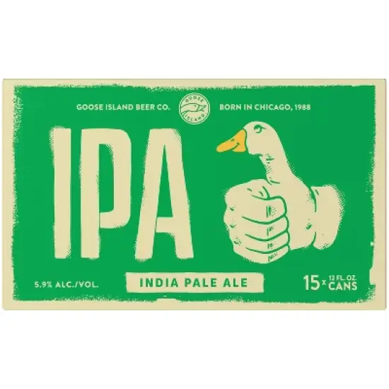 Goose Island IPA Beer - 15pk/12 fl oz Cans image {7}