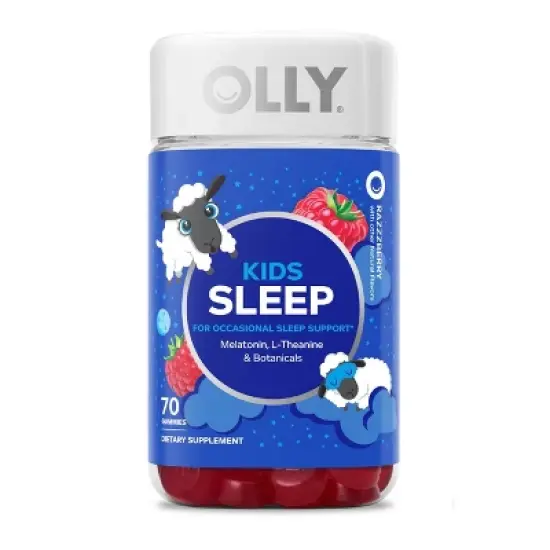 OLLY Kids 0.5 Melatonin Sleep Support Gummies - Raspberry image {7}