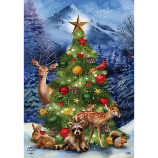 Briarwood Lane Garden Flag 12x18 For Outdoor Christmas Tree Friends For Christmas Garden Flag Flags For Outside image {2}