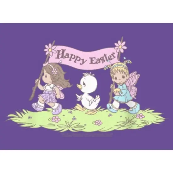 Women's Precious Moments Happy Easter Racerback Tank Top image {1}