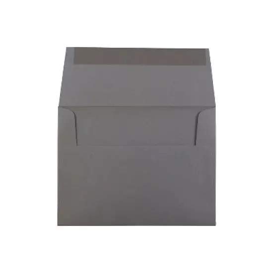 JAM Paper A2 Invitation Envelopes 4.375 x 5.75 Dark Grey 25/Pack (36396432) image {1}