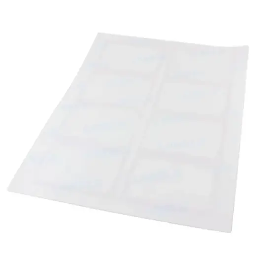 SICURIX Adhesive Badges, Red Border, Pack of 200 image {2}