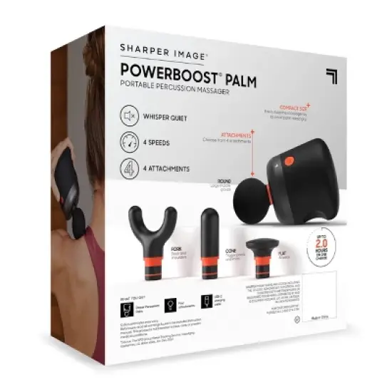 Sharper Image Powerboost Palm Electric Body Massager image {7}