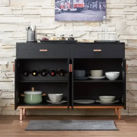 Lauten Contemporary 2 Drawer Buffet Server - HOMES: Inside + Out image {5}