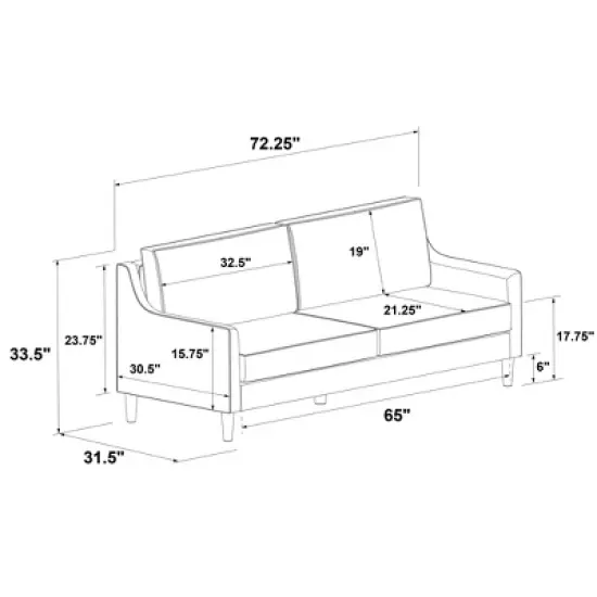Prescott Slope Arm Sofa - Threshold&trade; image {7}