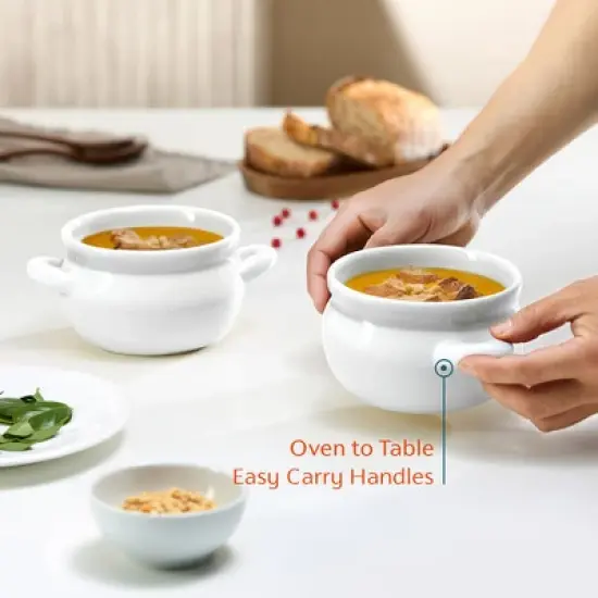 French Onion Soup Crocks, 18 oz, Set of 4 image {1}