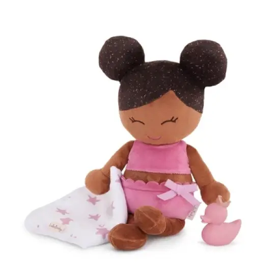 LullaBaby Bath Plush Doll for Real Water Play - Dark-Brown Hair image {2}