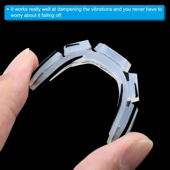 Unique Bargains Silicone Shock Absorber Tennis Racket Vibration Dampener 1 Pc image {3}