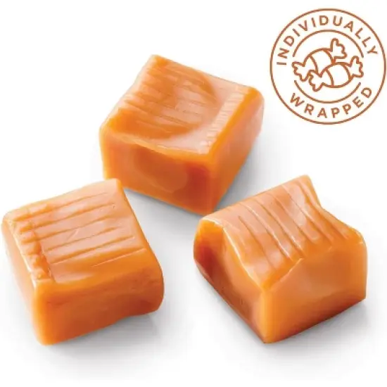 Caramel Cubes Candy | 2 Pound Pack | Classic Creamy Squares image {4}