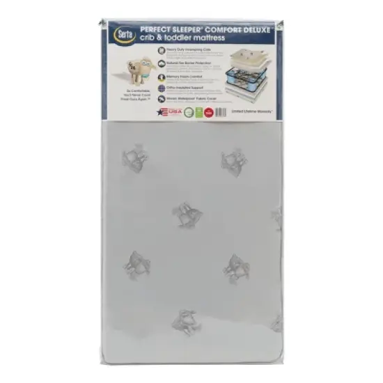 Serta Perfect Sleeper Comfort Deluxe Crib & Toddler Mattress image {2}