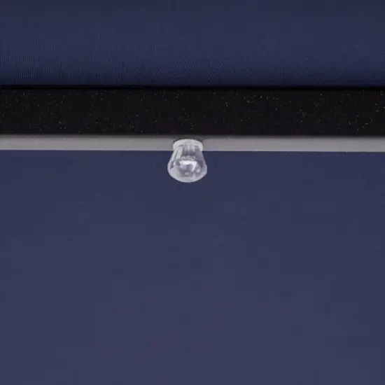 9' x 9' Solar LED Patio Umbrella with Tilt Adjustment and Crank Lift Navy - Wellfor image {5}