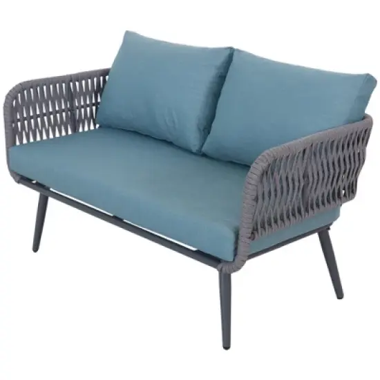 Northlight 4-Piece Caicos Outdoor Patio Conversation Set with Cushions image {3}