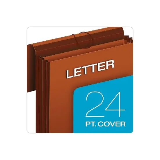 Pendaflex Heavy Duty Expanding Wallet with Flap & Cord Closure Letter Brown (CL1084GLHD) image {2}