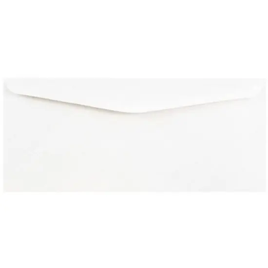 JAM Paper 50pk #10 Business Envelopes - 4 1/8 x 9 1/2 - White: Wet and Seal, Gummed Flap, Mailing, Letter Size image {2}