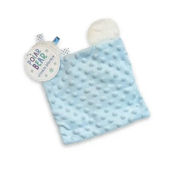 Make Believe Ideas Snuggables Polar Bear Crinkle Blankie image {1}
