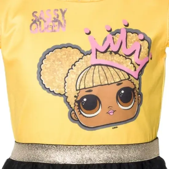 L.O.L. Surprise! Queen Bee Girls Mesh Dress Toddler to Big Kid image {4}