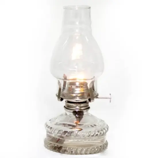 Lehman's Clear Glass Oil Lamp, with #2 Burner and 7/8 inch Wick for Accent Lighting or Centerpiece Table Decor image {6}