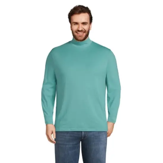 Lands' End Men's Super-T Mock Turtleneck image {11}