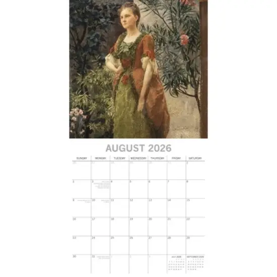 2026 Square Wall Calendar, Klimt, 16-Month Arts & Antiques Theme with 180 Reminder Stickers (12x12 In) image {2}