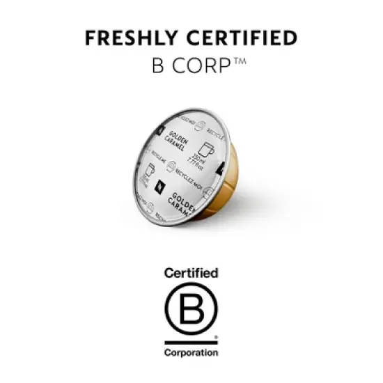 Nespresso Vertuo Golden Caramel Flavored Coffee Capsules Medium Roast - 40ct image {8}