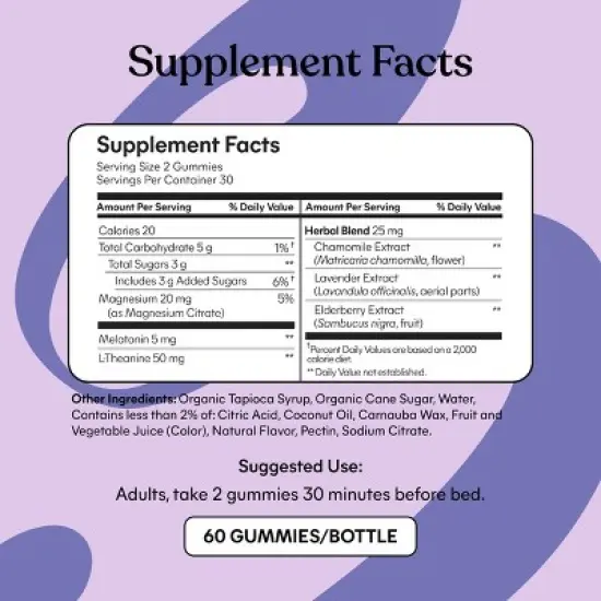Lemme Sleep Tight Vegan Gummies - 60ct image {4}