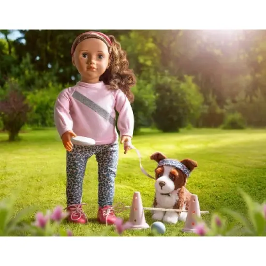 Our Generation Natalia & Nillie 18" Doll & Pet Training Set image {6}