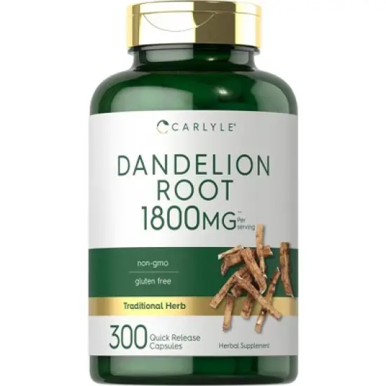 Carlyle Dandelion Root 1800mg | 300 Capsules image {3}