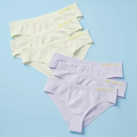 Yellowberry Girls 6pk Quality Seamless Hipster Underwear with Bonded Seam image {9}