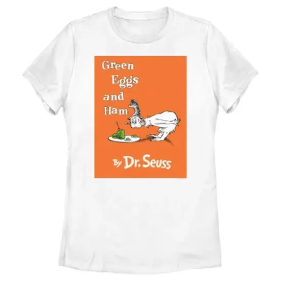 Women's Dr. Seuss Green Eggs and Ham Book Cover T-Shirt image {3}