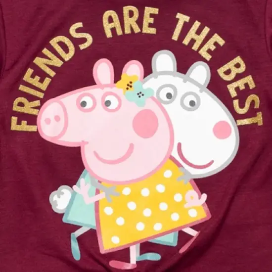 Peppa Pig Pullover Long Sleeve Graphic T-Shirt & Leggings Pink/Purple  image {5}
