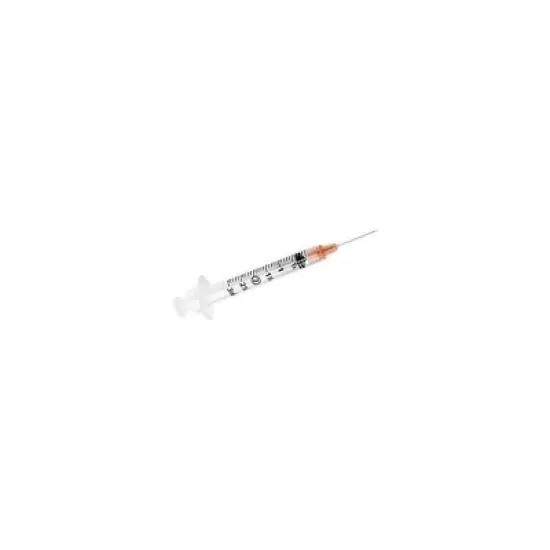 Exel 26100 Syringe & Needle, Luer Lock, 3cc, Low Dead Space Plunger, 25G x 5/8 in. (Bag of 20) image {2}