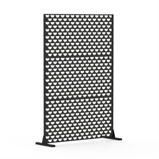 Metal Privacy Screens And Panels With Free Standing,Sun Flower Shape Freestanding Outdoor Indoor Privacy Screen,Decorative Privacy Screen-The Pop Home image {8}