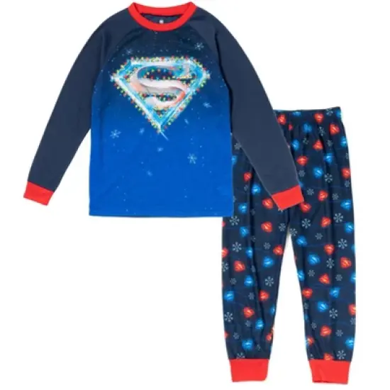 DC Comics Justice League Batman Christmas, Pajama Shirt and Pants Sleep Set Toddler image {7}
