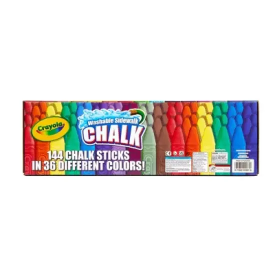 Crayola 144ct Washable Sidewalk Chalk image {4}