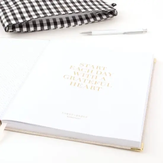 Sugar Paper Essentials 2024 Planner 10.125"x8.125" Weekly/Monthly Flax Cream Fabric image {6}