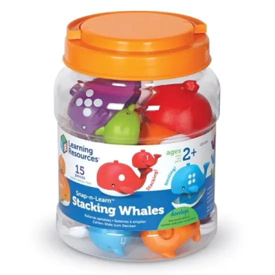 Learning Resources Snap-n-Learn Stacking Whales, Educational Toys image {4}