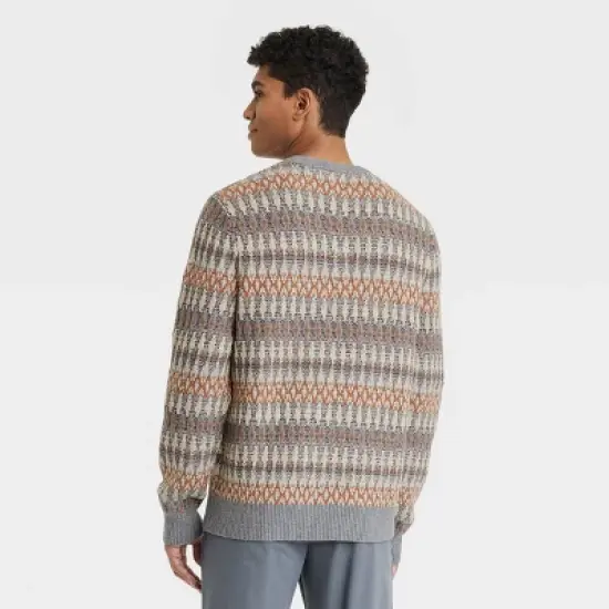 Men's Fair Isle Design Ribbed Hem Pullover Sweater - Goodfellow & Co&trade; image {1}